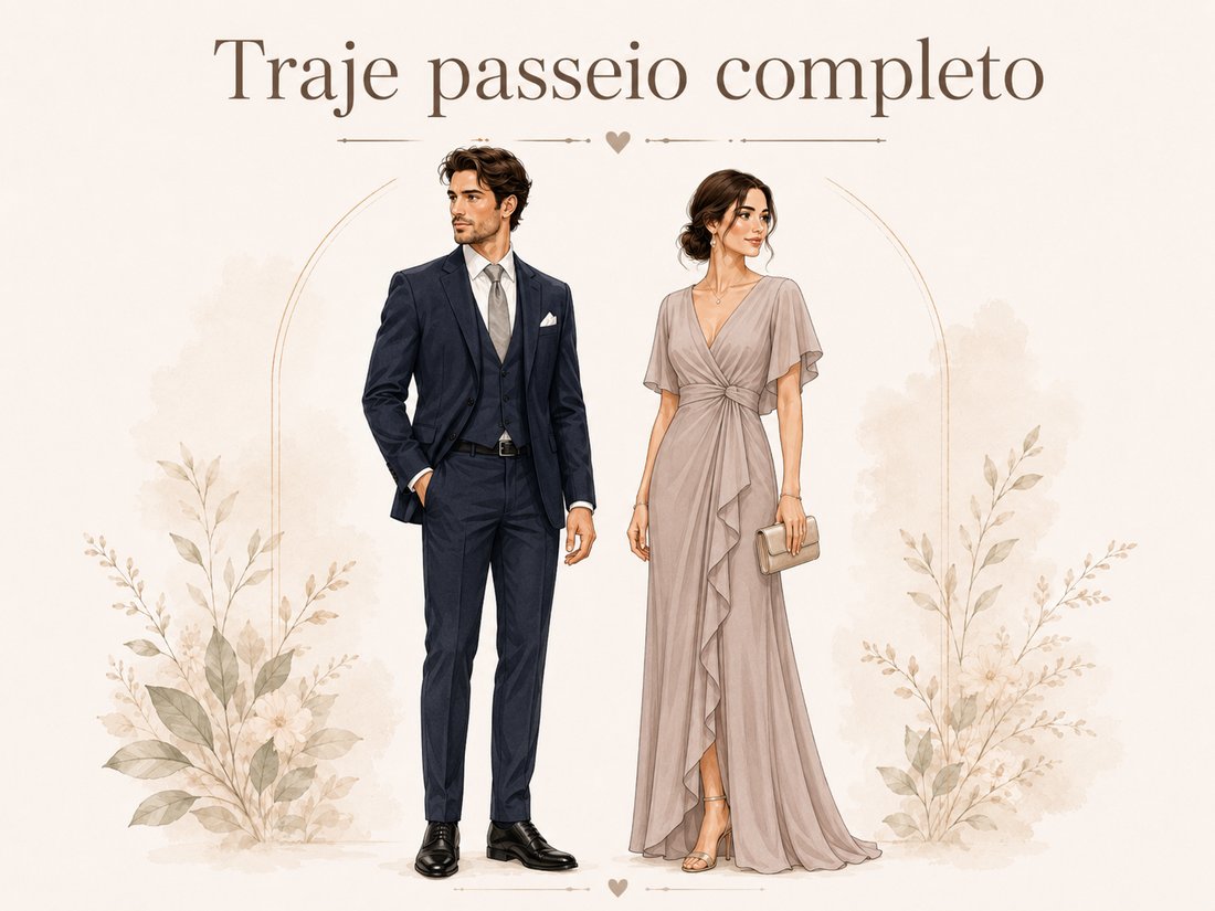 Exemplo de traje passeio completo
